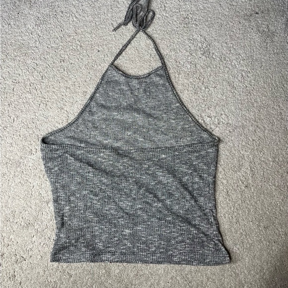 Gray Halter Top - Picture 2 of 2